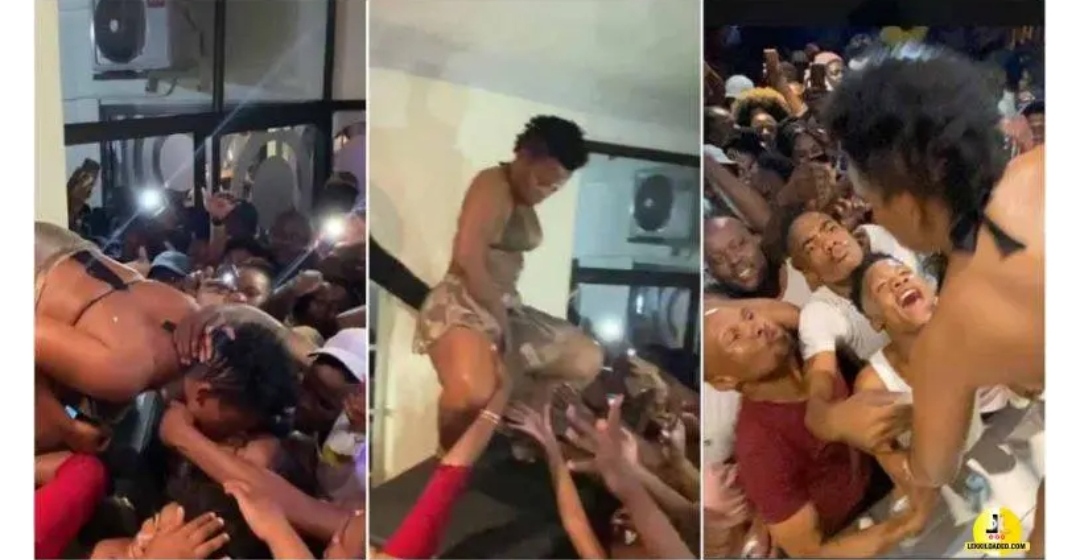 South African Musician/Dancer Zodwa Allows Her Fans To F!ngar Her On Stage While Performing (Video)